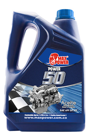 Aceite MAX POWER SAE 50 SF/CF
